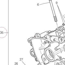 Complete half-crankcases pair 22523281D