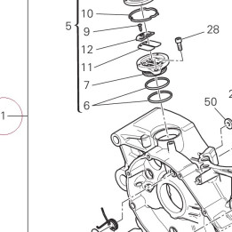 Complete half-crankcases pair 22523403B