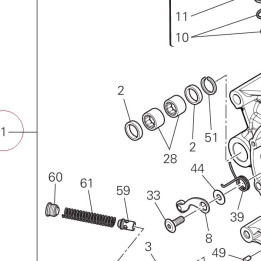 Complete half-crankcases pair 22523762B