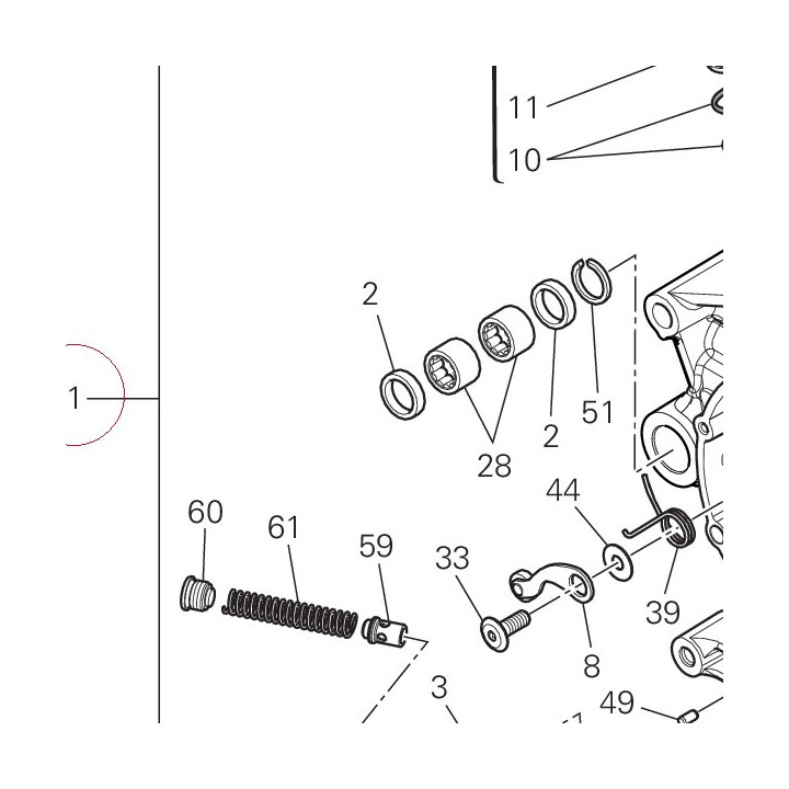 Complete half-crankcases pair 22523762B
