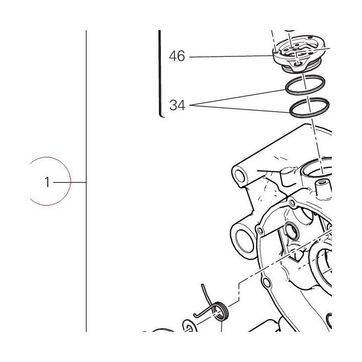 Complete half-crankcases pair 225P0081A