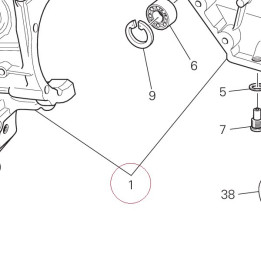 Complete half-crankcases pair 225Z0028A