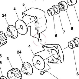 Horizontal rubber cap 23510081A