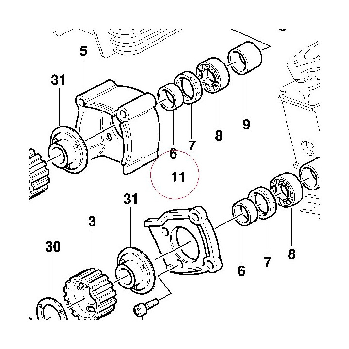 Horizontal rubber cap 23510281A