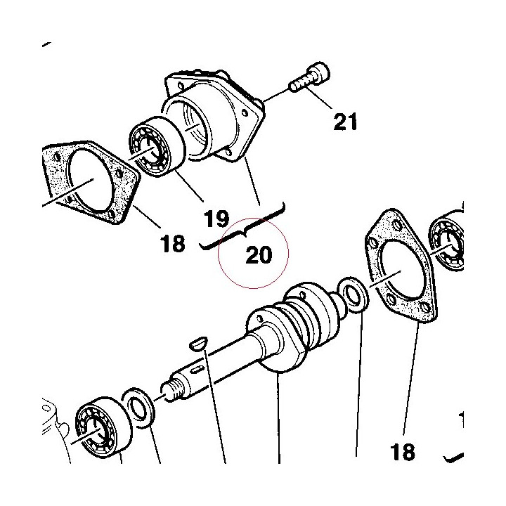 Cap with bearing 23520151A