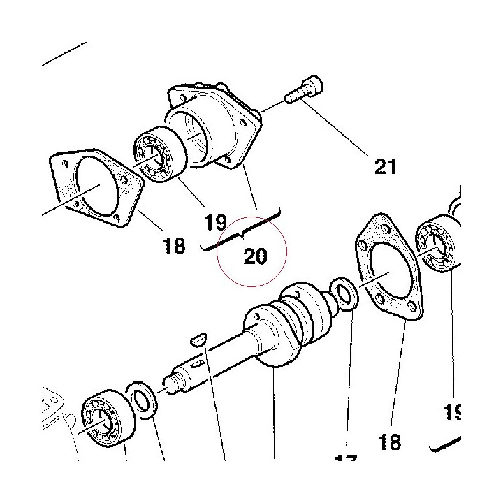 Cap with bearing 23520152A
