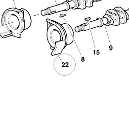 Front complete cap timing side 23520171A