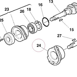 Front complete cap timing side 23520201A