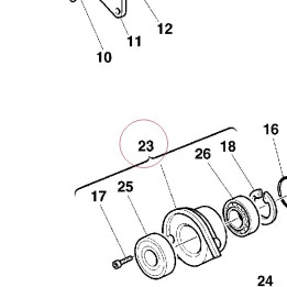 Rear complete cap timing side 23520211A