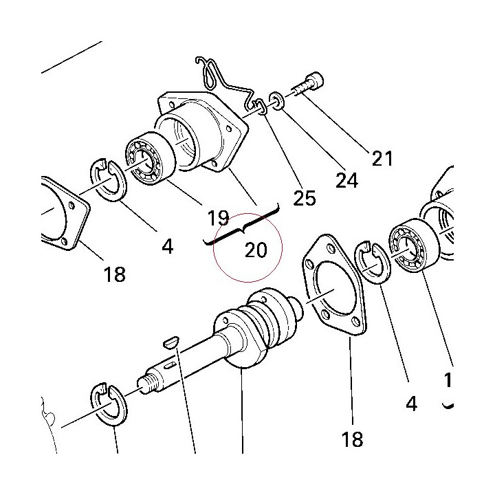 Cap with bearing 23520311A