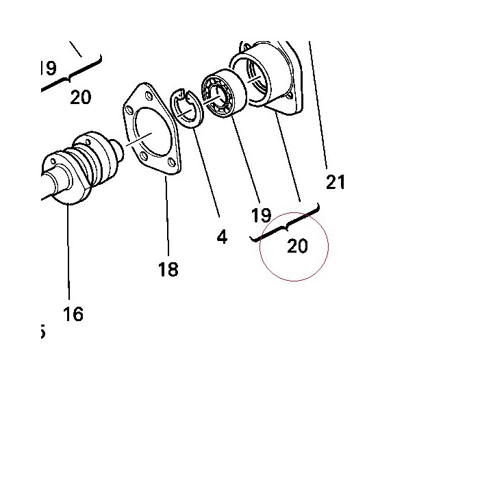 Cap with bearing 23520312A
