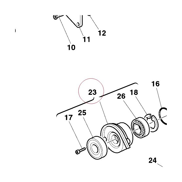 Rear complete cap timing side 23520321A