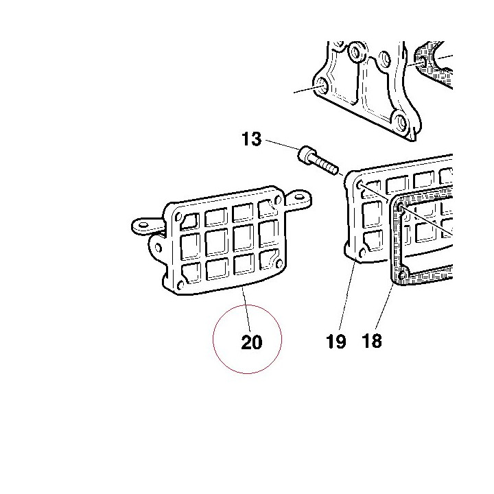 Exhaust valve cover 24010111A
