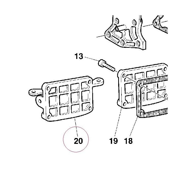 Exhaust valve cover 24010151A