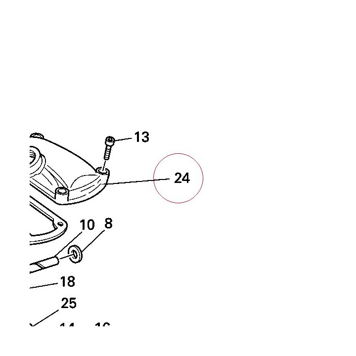 Cover, intake valve 24010281A
