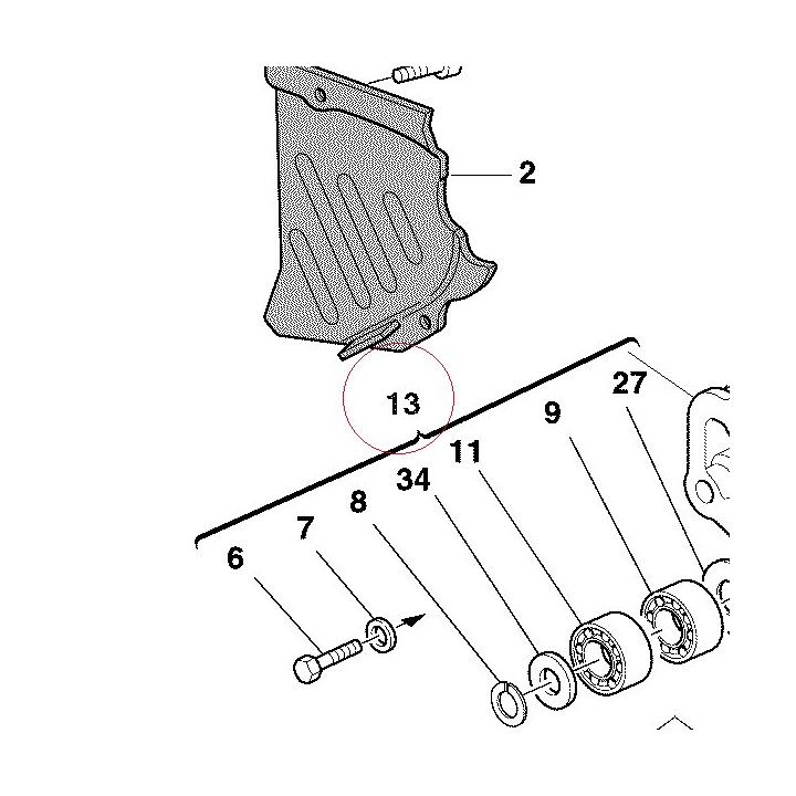 Generator cover 24220381BB
