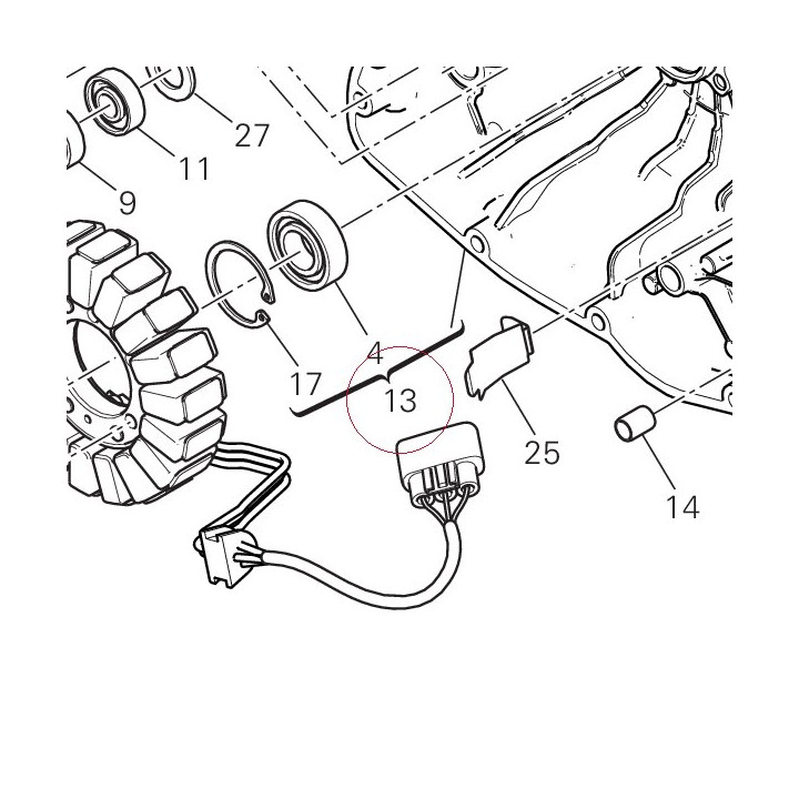 Generator cover 24221382AB