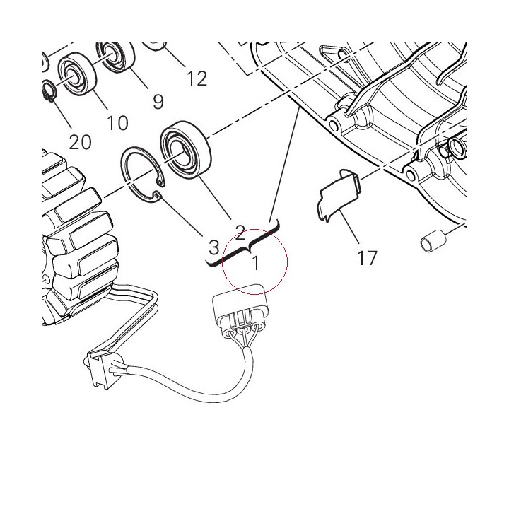 Generator cover 24221551AR