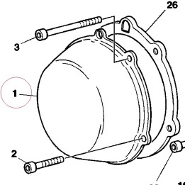 Clutch protection cover 24310251AA