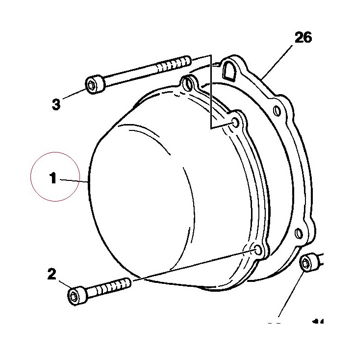 Clutch protection cover 24310251AA