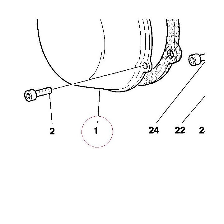 Clutch protection cover 24310251AB