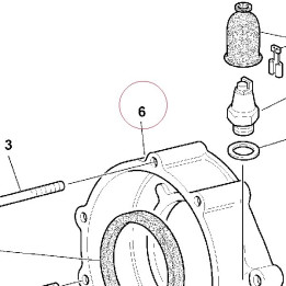 Clutch side cover 24320021AA