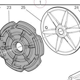 Cover clutch side black 24321251B