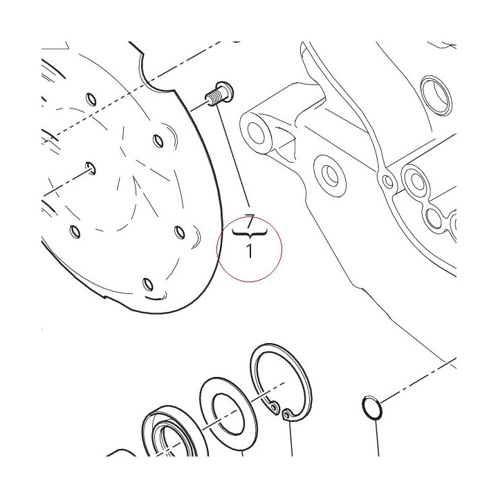 Cover clutch side 24321444BB