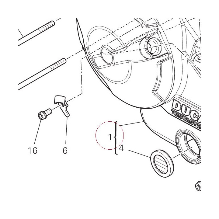 Clutch side cover 24321514AB