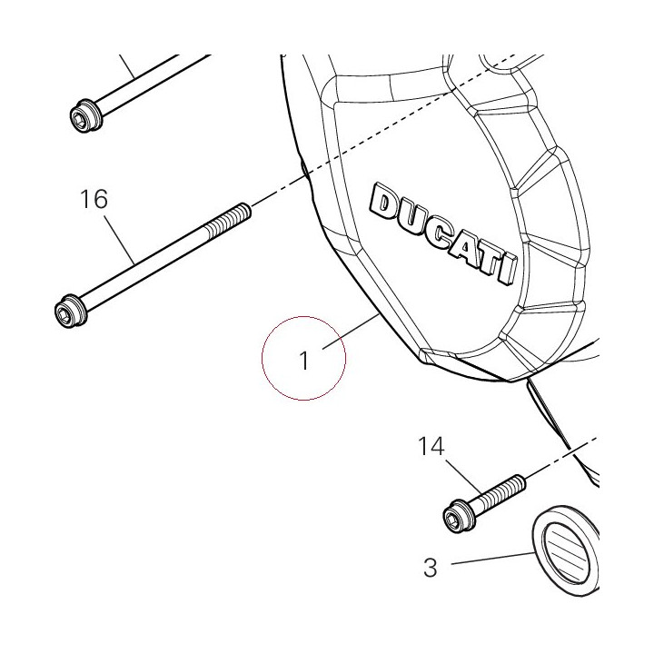 Clutch cover 243P0502A5
