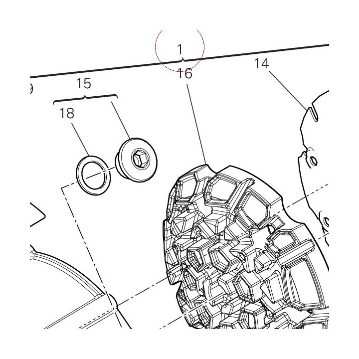 Cover clutch side black 243P1614AN