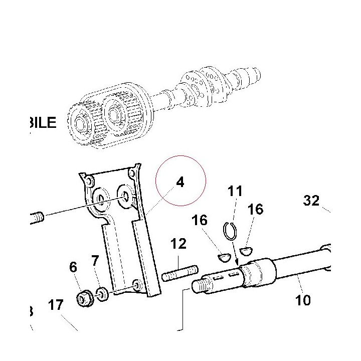 Vertical belt internal cover 24510011AA