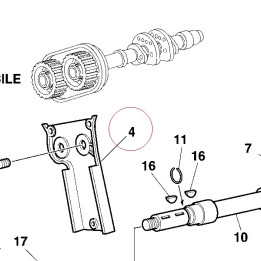Vertical belt internal cover 24510012AB