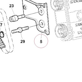 Horizontal belt internal cover 24510021AA