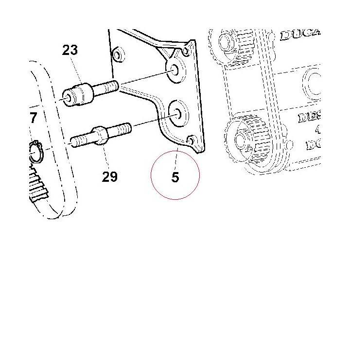 Horizontal belt internal cover 24510021AA