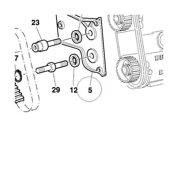 Horizontal belt internal cover 24510022AB