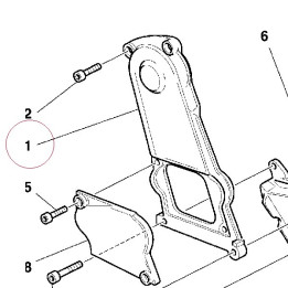 Vertical timing belt cover 24510071AC