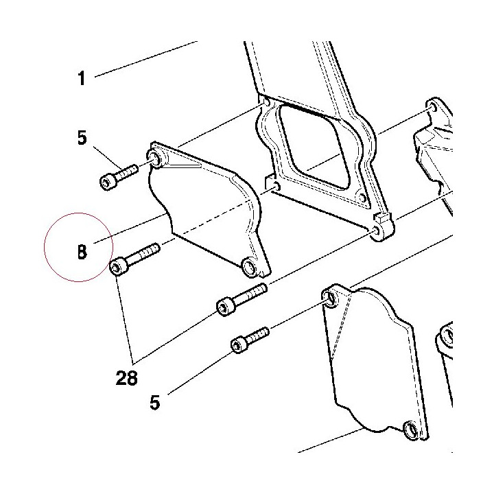 Vertical tensioner roller cover 24510091AB