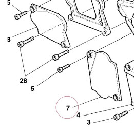 Horizontal tensioner roller cover 24510101AB