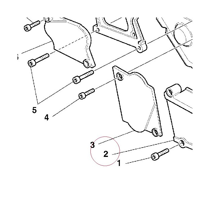 Horizontal timing belt cover 24510131AB