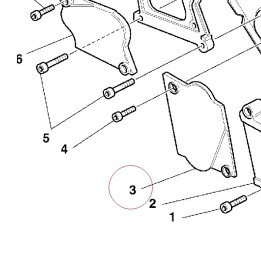 Horizontal tensioner roller cover 24510141AB