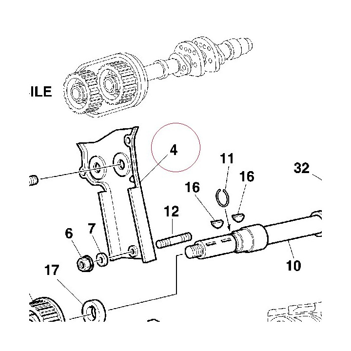 Vertical belt internal cover 24510181A
