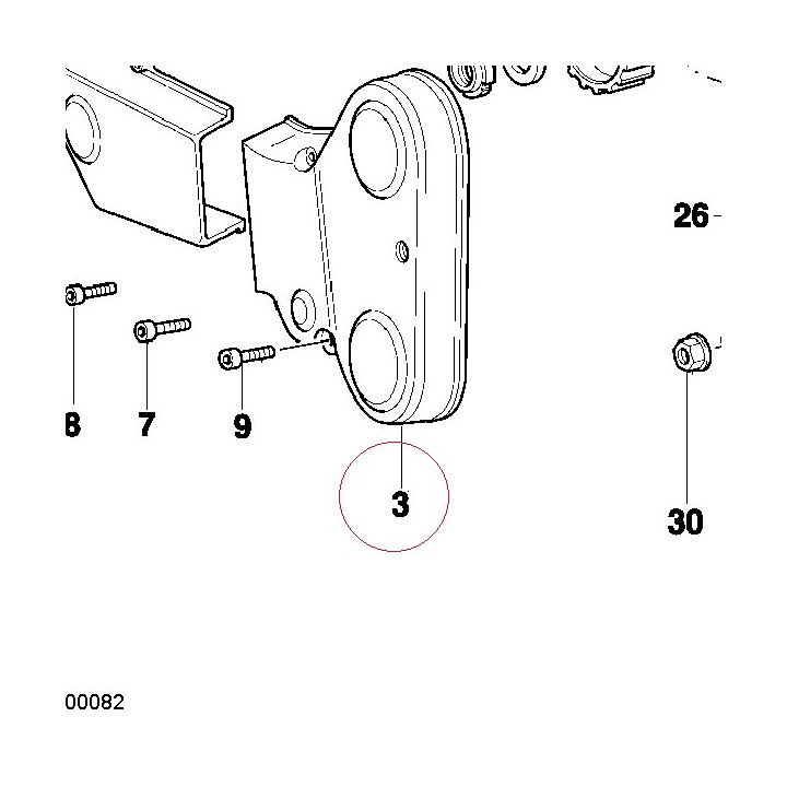 Horizontal belt external cover 24510201AB