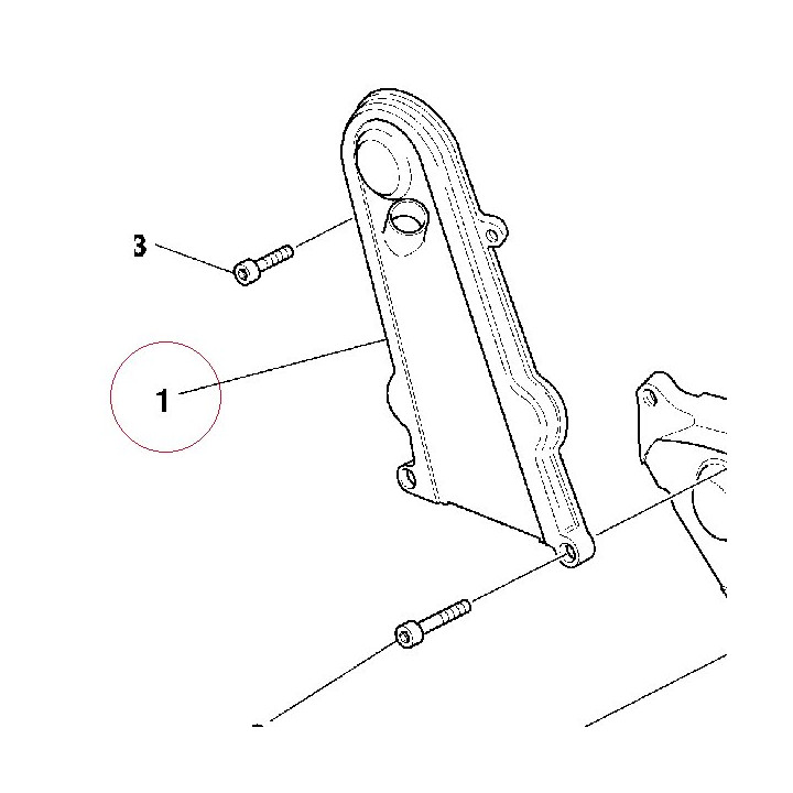 Vertical timing belt cover 24510331A