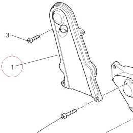 Vertical timing belt cover 24510332AB