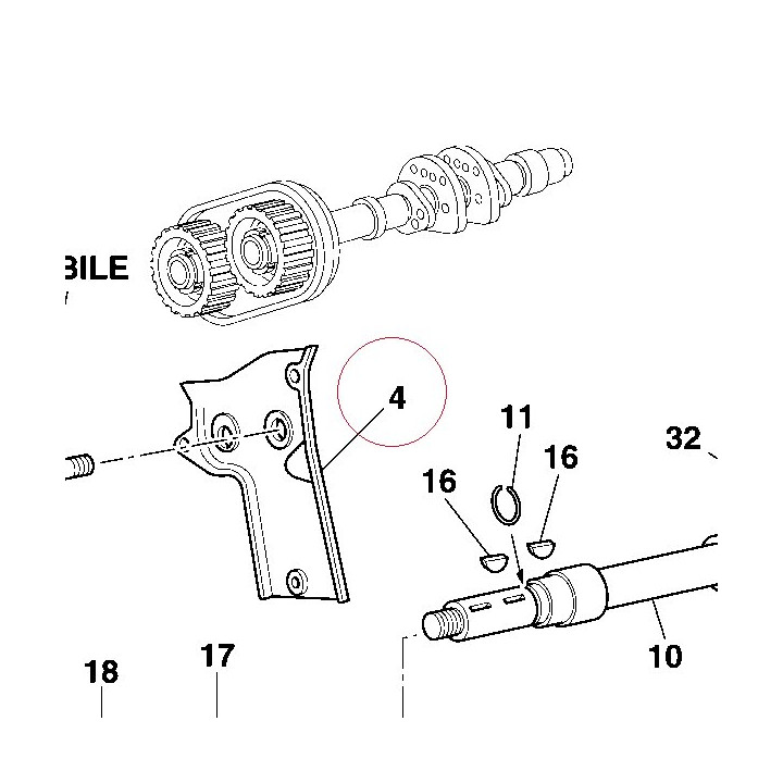 Vertical belt internal cover 24510411A