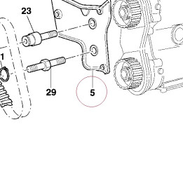 Horizontal belt internal cover 24510421A