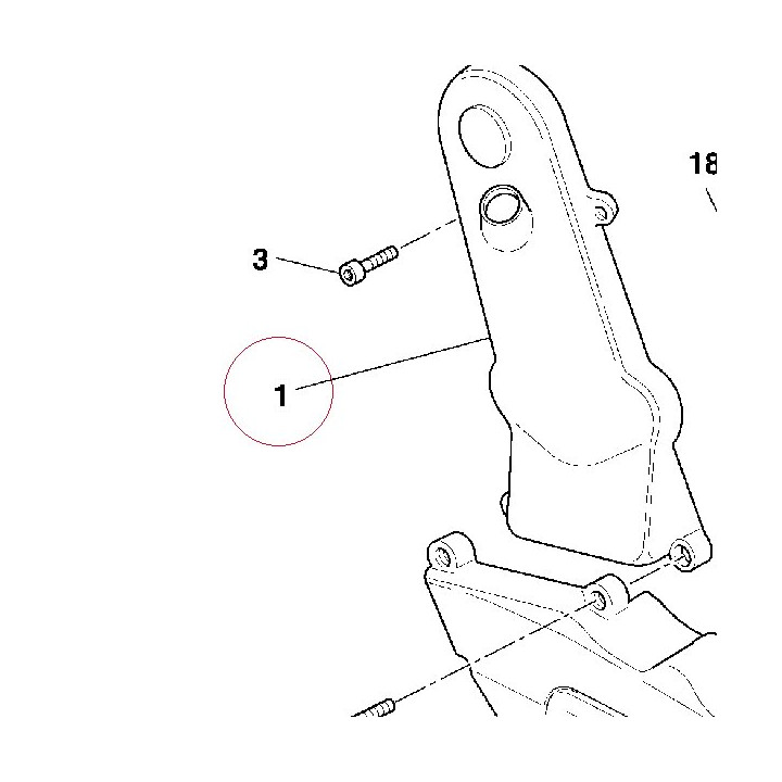 Vertical timing belt cover 24510581A