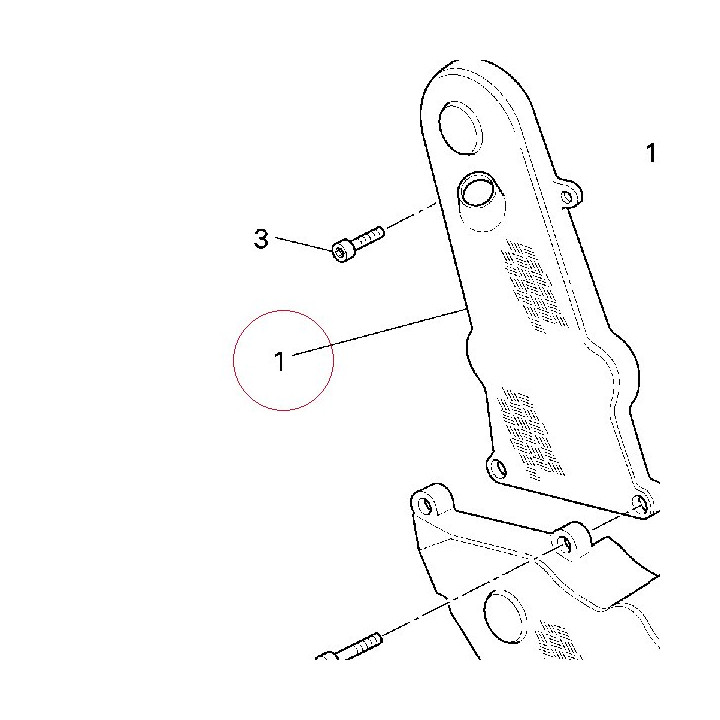 Vertical timing belt cover 24510581B