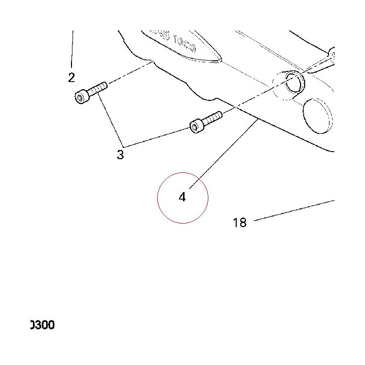 Horizontal timing belt cover 24510592AB